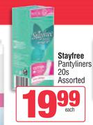 Stayfree Pantyliners Assorted-20s Pack