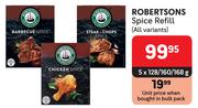 Robertsons Spice Refill (All Variants)-5 x 128/160/168g