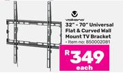Volkano 32"-70" Universal Flat & Curved  Wall Mount TV Bracket-Each