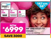 Hisense 58"(147cm) UHD Smart TV 58A6K