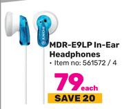 Sony MDR-E9LP In Ear Headphones-Each