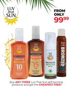 Luv That Sun Self Tanning Products