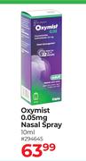 Oxymist 0.05mg Nasal Spray-10ml