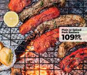 Plain Or Spiced Pork Rashers-Per Kg