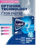 Calpol Pain & Fever Tablets 24 Tablets