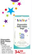 Baby Things Disposable Baby Nappy Bags 150 Bags-Per Pack