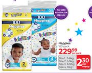 Baby Things Nappies 100 Pack-Per Pack