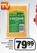 Spar Vacuum Packed Cheese Assorted-700g Each