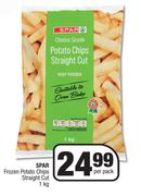 Spar Frozen Potato Chips Straight Cut-1Kg Per Pack