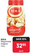 Nola Mayonnaise Original-750g Each