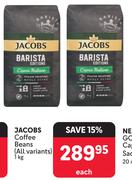 Jacobs Coffee Beans (All Variants)-1Kg