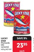 Lucky Star Pilchards (All Variants)-400g Each