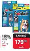 Bobtail Adult Dog Food 8Kg Plus 1Kg-Each