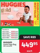 Huggies Gold Giga Bag (All Variants)-Each