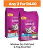 Whiskas Dry Cat Food Assorted-For Any 2 x 2.7Kg