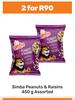 Simba Peanuts & Raisins Assorted-For 2 x 450g