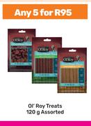 Ol'Roy Treats Assorted-For Any 5 x 120g
