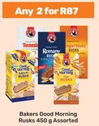 Bakers Good Morning Rusks Assorted-For Any 2 x 450g