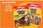 Kellogg's Coco Pops, Strawberry Pops 350g Or Big 5 340g-For Any 2