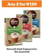 Nescafe Gold Cappuccino Assorted-For Any 2 x 10s