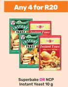 Superbake Or NCP Instant Yeast-For Any 4 x 10g