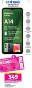 Samsung Galaxy A14 4G Smartphone-On 1.2GB Red Top Up Core More Data