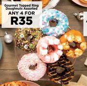 Gourmet Topped Ring Doughnuts Assorted-For Any 4