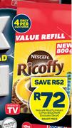 Nescafe Ricoffy Instant Coffee Refill-800g