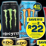 Monster Energy Drink Assorted-Any 2 x 500ml
