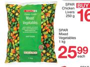 Spar Mixed Vegetables-1Kg Each
