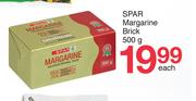 Spar Margarine Brick-500g Each