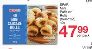 Spar Mini Puffs Or Rolls (Selected)-40s Per Pack