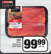 Spar Select Tenderised Beef Steak-Per Kg