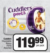 Cuddlers Disposable Nappy Pants Assorted-Per Pack