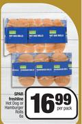 Spar Freshline Hot Dog Or Hamburger Rolls-6s Per Pack