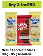 Nestle Chocolate Slabs Assorted-For 3 x 80g-85g