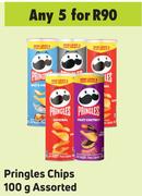 Pringles Chips Assorted-For 5 x 100g