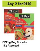 Ol'Roy Dog Biscuits Assorted-For 2 x 1Kg