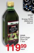 Spar Extra Virgin Olive Oil-1Ltr Each