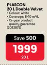 Plascon Double Velvet (White)-20Ltr