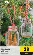 EH Glass Bottle With Tree-Each