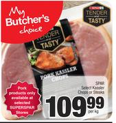 Spar Select Kassler Chops Or Steaks-Per Kg
