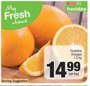 Freshline Oranges-1.5Kg Per Bag