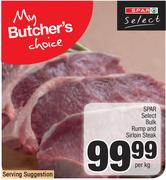 Spar Select Bulk Rump & Sirloin Steak-Per Kg