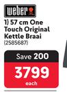 Weber 57cm One Touch Original Kettle Braai