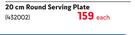 Camp Master 20cm Round Serving Plate-Each