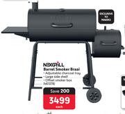 Nexgrill Barrel Smoker Braai