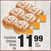 Freshline Chelsea Buns-6s Per Pack