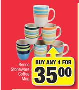 Renco Stoneware Coffee Mug-For 4