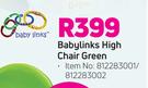 Baby Links High Chair Green